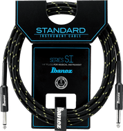 Ibanez SI10 Standard Series Guitar Instrument Cable, 10 Foot, Black and Green