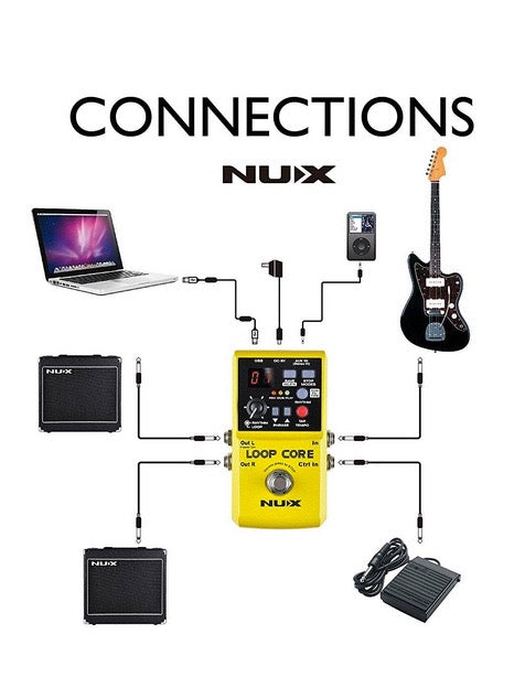 nux loop core looper pedal NUX-CL Loop Core Series pedal – kings sound centre and records NZ
