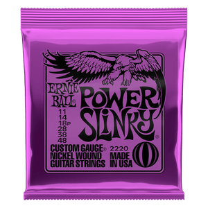 ERNIE BALL- POWER SLINKY - Nickel wound- Electric guitar string set 11-48