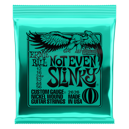 ERNIE BALL- NOT EVEN SLINKY - Nickel wound- Electric guitar string set 12-56