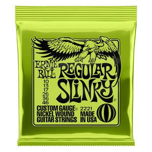 ERNIE BALL- REGULAR SLINKY- Nickel wound- Electric guitar string set 10-46