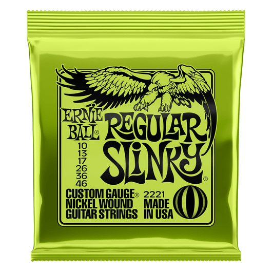 ERNIE BALL- REGULAR SLINKY- Nickel wound- Electric guitar string set 10-46