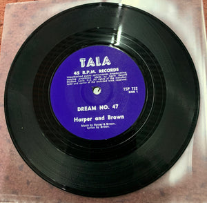 Harper & Brown -Dream No 47 - 1972 - 7" 45rpm  New Zealand Vinyl
