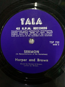 Harper & Brown -Dream No 47 - 1972 - 7" 45rpm  New Zealand Vinyl