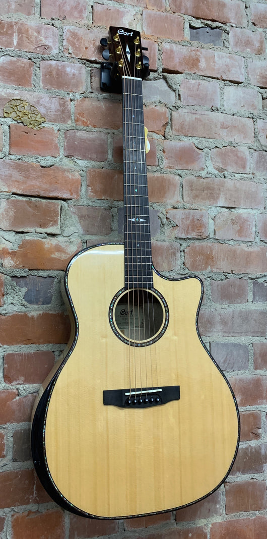 Cort GA-MYB NAT Grand Regal Myrtlewood Acoustic Guitar With L.R. Baggs system