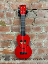 Load image into Gallery viewer, Mahalo Art Series Smiley Face Red Soprano Uke