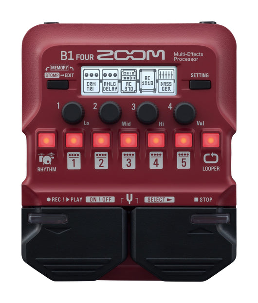 ZOOM B1 FOUR - BASS MULTI EFFECTS PEDAL B1-FOUR
