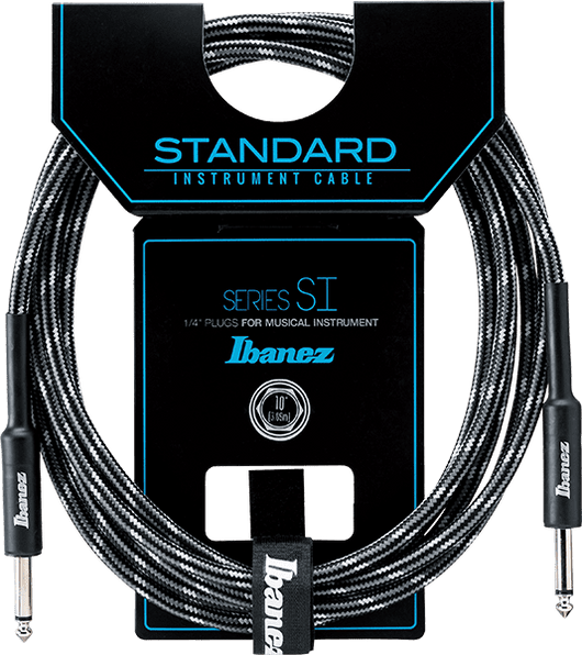 Ibanez SI10 Standard Series Guitar Instrument Cable 10 Foot Woven, Camouflage City