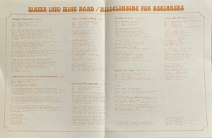 Water into wine band- Hill Climbing For Beginners