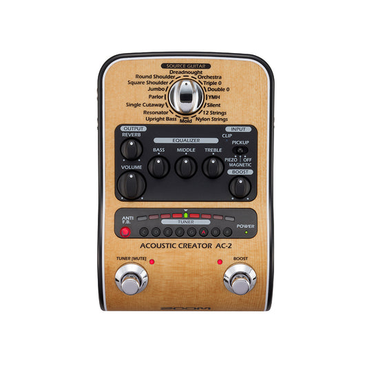 ZOOM AC-2 ACOUSTIC GUITAR CREATOR DI AND EFFECT PEDAL - AC2